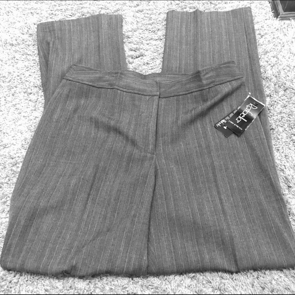 Rafaella Charcoal Pinstriped Trousers